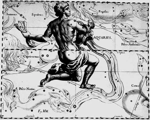 Aquarius, by Hevelius.